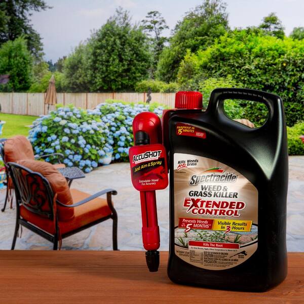 Spectracide Weed And Grass Killer 1 3 Gal Accushot Extended Control Sprayer Hg 96385 5 The Home Depot