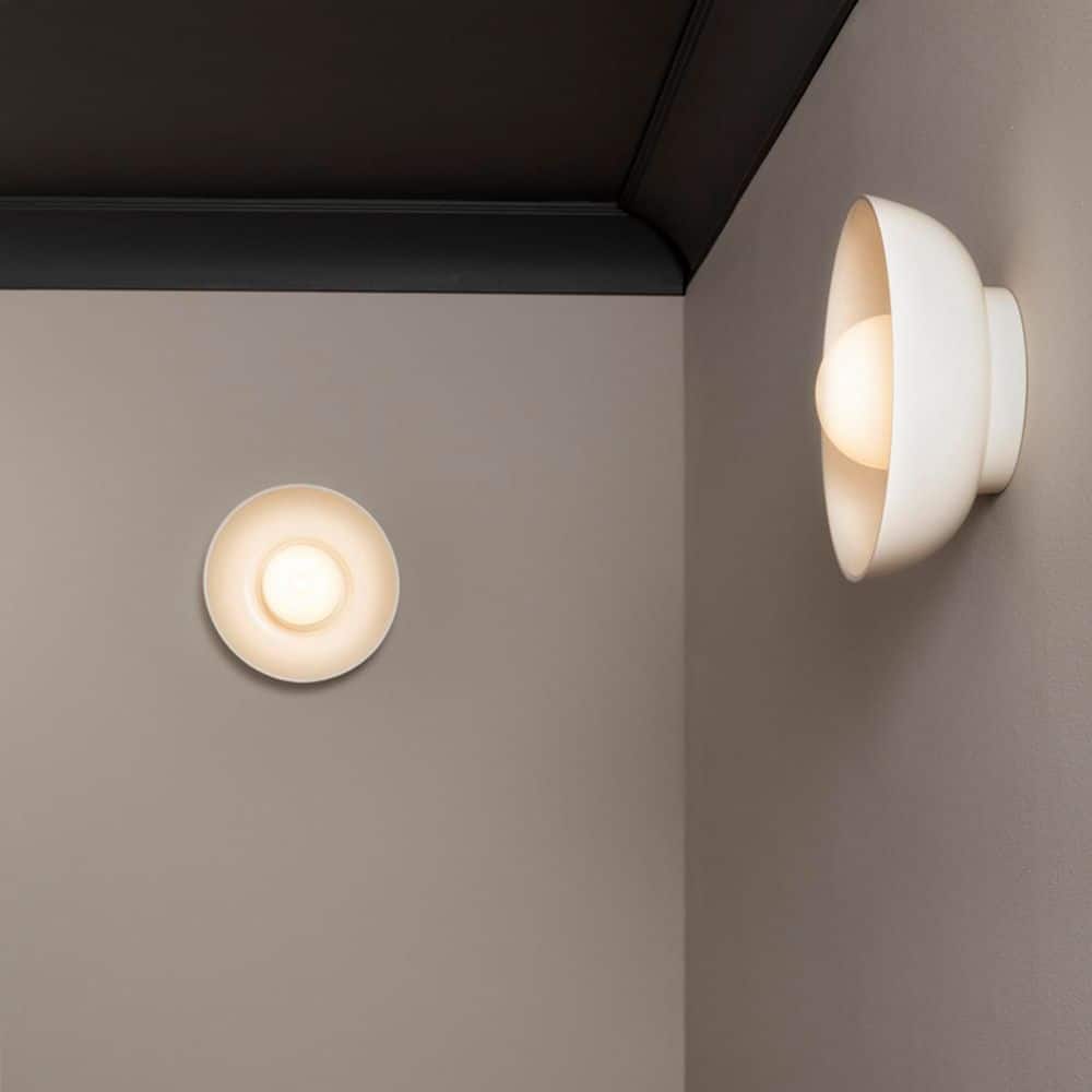 Ambiance Collection 10 in. 1 Light Matte White Ceramic Wall Sconce price history on PriceWatchPro
