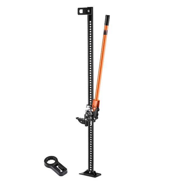 60 in. High Lift Farm Jack, 3.18 Ton (7,000 lbs.) Ratcheting Jack, 5.12 in.-54.33 in. Lift Range for Tractor, Truck, SUV