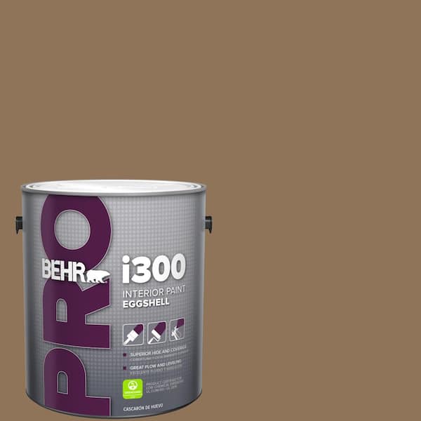BEHR PRO 1 gal. #N270-7 Library Oak Eggshell Interior Paint