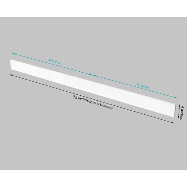 TJAmerican 72 in. W x 0.75 in. x 4 in. Engineered White Marble