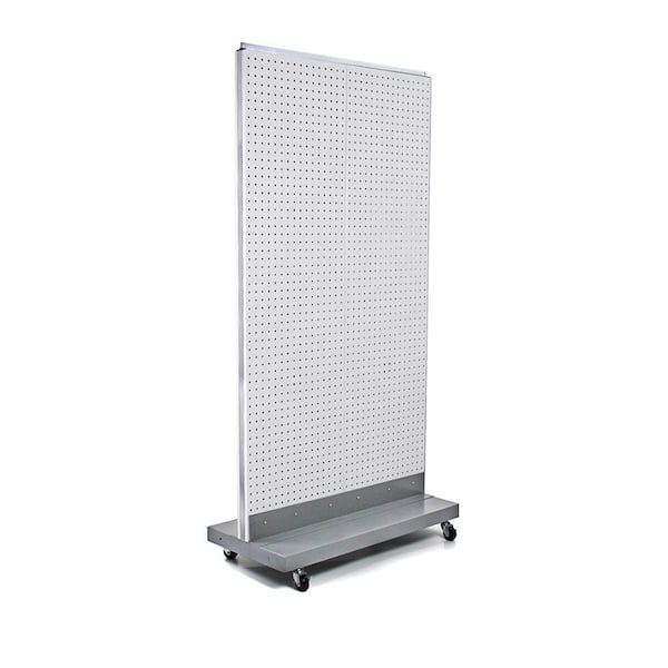 Azar Displays 60 in. H x 32 in. W 2-Sided Double Pegboard Floor
