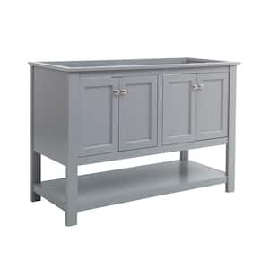 Manchester 48 in. W Bathroom Double Bowl Vanity Cabinet Only in Gray