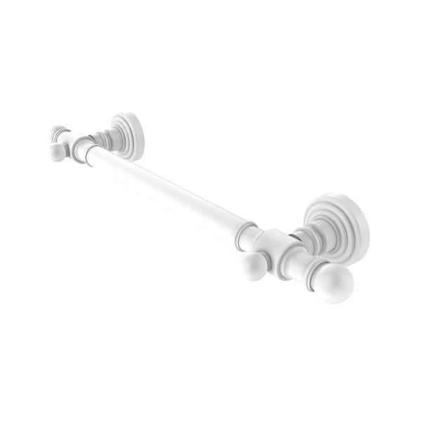 Allied Brass Waverly Place Collection 24 in. Smooth Grab Bar in Matte White