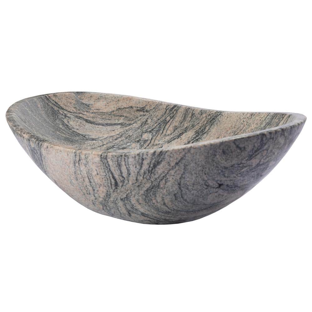 Juparana Granite 20'' Oval Vessel Bathroom Sink