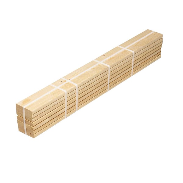 1 In X 4 In X 5 Ft Pine Queen Bed Slat Board 7 Pack 231575 The Home Depot