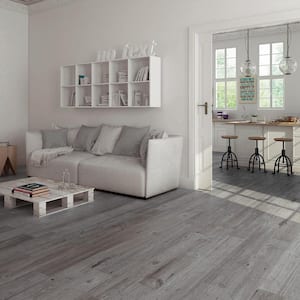 Vancouver 26 in. x 8 in. Grey Glazed Porcelain Floor and Wall Tile (12.92 sq. ft. / Case)