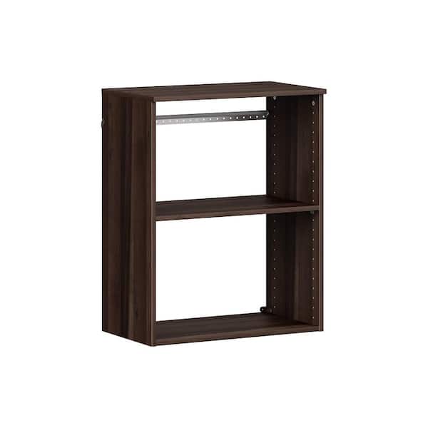 ClosetMaid Style+ 14.59 in. D x 25.12 in. W x 31.28 in. H Modern Walnut Wood Closet System Hanging Tower