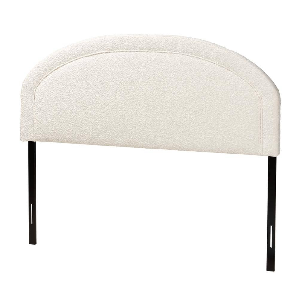 Baxton Studio Fiana White Queen Headboard 228 12957 HD The Home