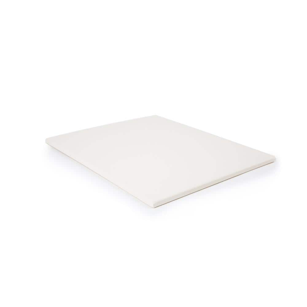 Square Off-White Stoneware Pizza Stone