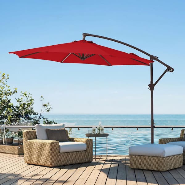 blue oaqua outdoor patio umbrella replacement canvas Aqua Fringed Replacement Umbrella Canopy
