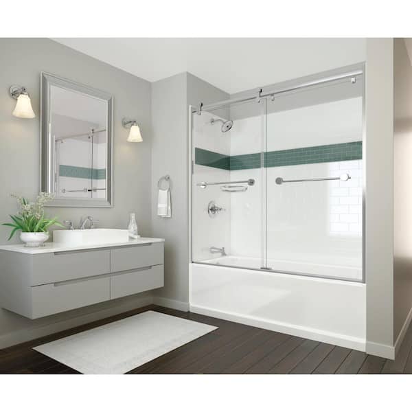 Delta - Classic 400 60 in. x 32.5 in. Soaking Bathtub with Left Drain in High Gloss White