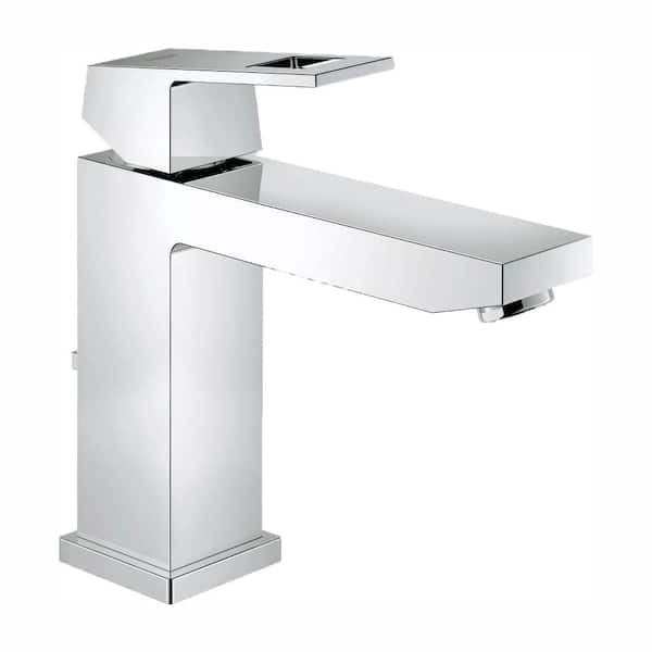 GROHE Eurocube M-Size Single Hole Single-Handle Bathroom Faucet in StarLight Chrome