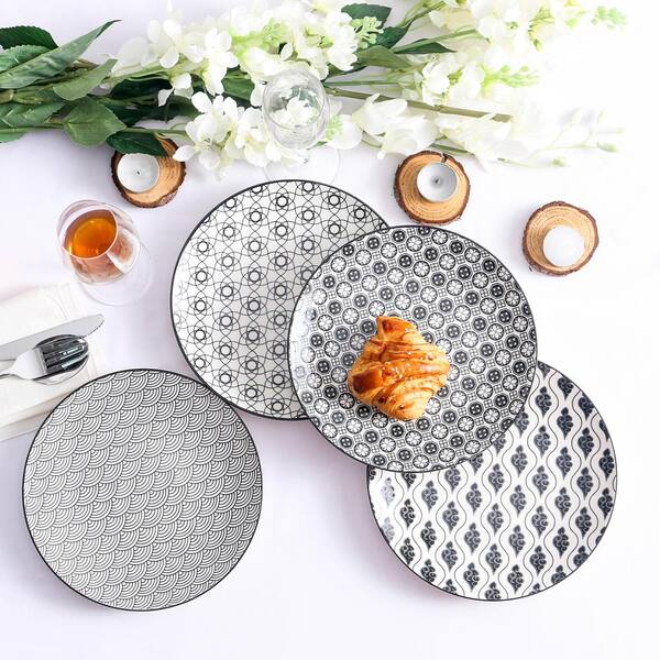 patterned dinner set