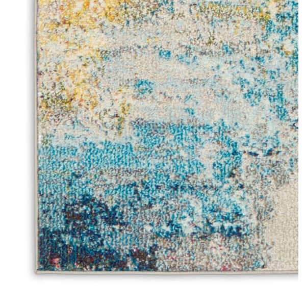 Nourison Celestial Sublime Sealife Multicolor 6 ft. x 9 ft