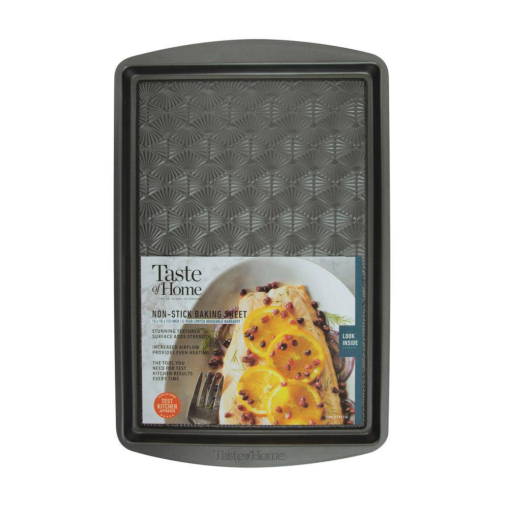 Ash Gray Non-Stick Aluminum 3-Piece Baking Sheet Set