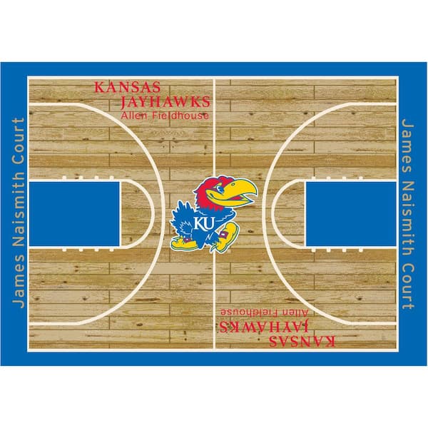 IMPERIAL University of Kansas 6 ft by 8 ft Courtside Area Rug