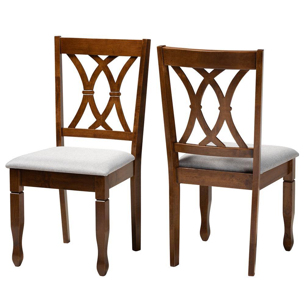 Augustine Sand Cane-Back Wood Side Chair