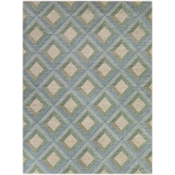 5 ft. x 7 ft. Blue Eloise Area Rug
