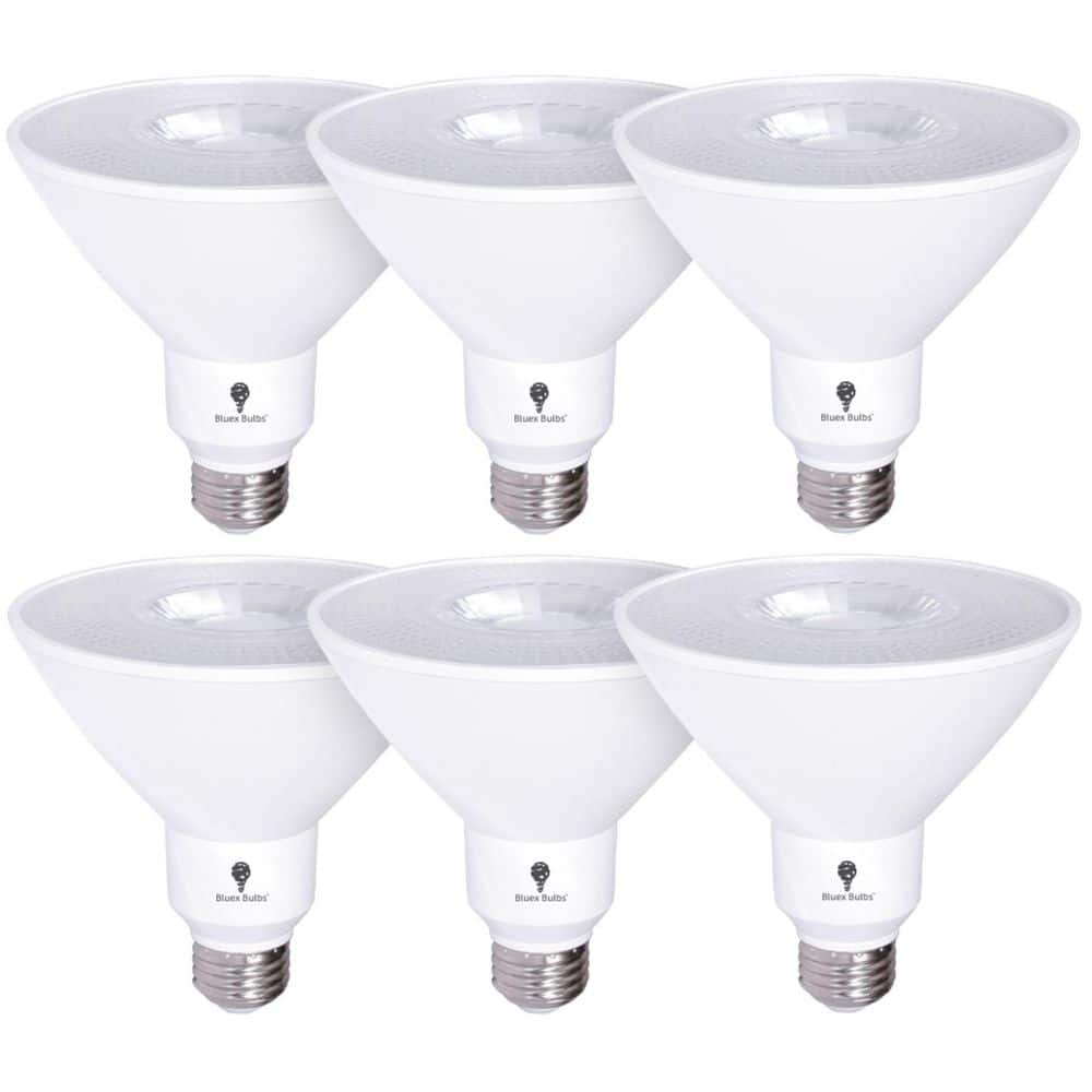 BLUEX BULBS 170-Watt Equivalent PAR38 Flood Indoor/Outdoor LED Light Bulb in Warm White (6-Pack) -  PAR38-18W-3000K
