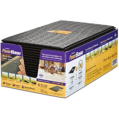 20 in. x 36 in. Black Polypropylene Paver Base Panel (20-Case)
