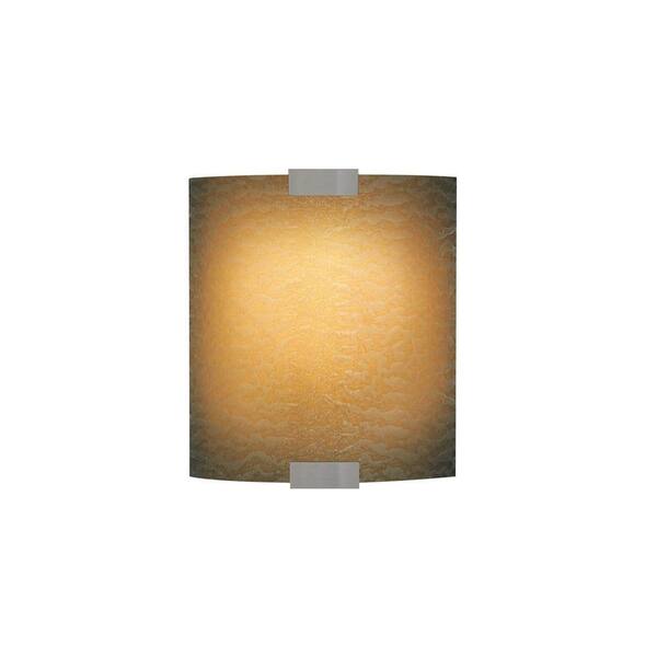 Generation Lighting Omni with Cover Small 1-Light Bronze Amber Sconce