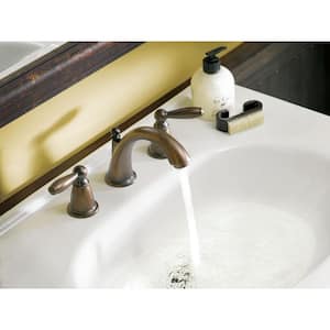 Brantford 8 in. Widespread 2-Handle High-Arc Bathroom Faucet Trim Kit in Oil Rubbed Bronze (Valve Included)