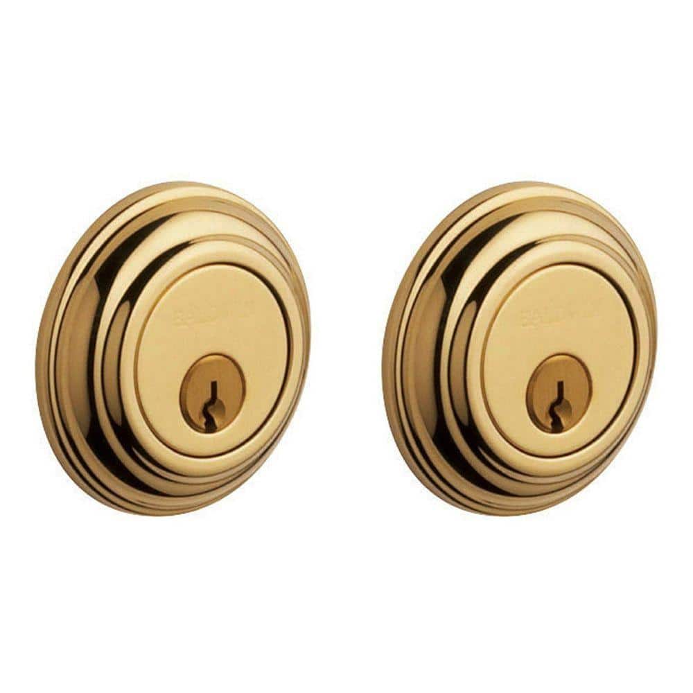 Baldwin Traditional Lifetime Polished Brass Double Cylinder Deadbolt