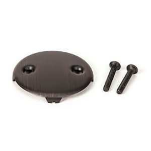 Universal Bath Tub/Bathtub Drain Double/Two (2) Hole Overflow Face Plate with Matching Screw in Oil Rubbed Bronze