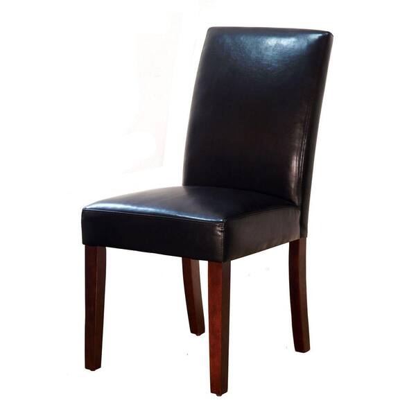 Unbranded Brexley Espresso Bonded Leather Parsons Dining Chair