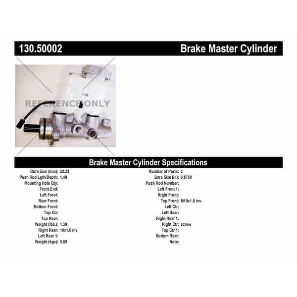 Centric Parts Brake Master Cylinder