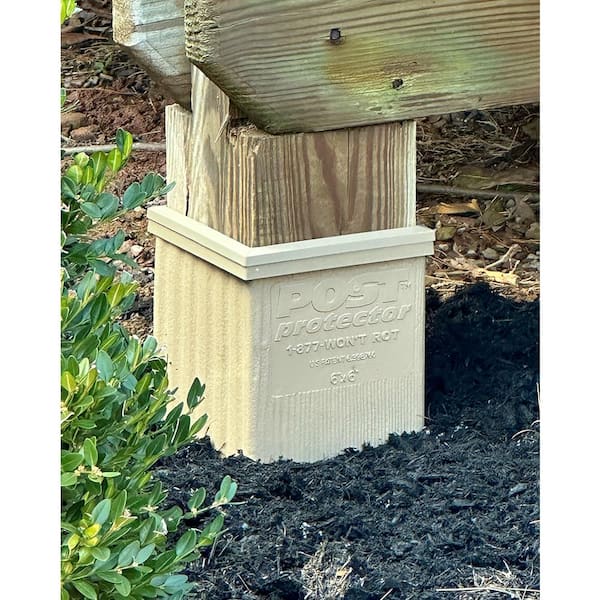 6 in. x 6 in. PVC Finish and Sealing Cap