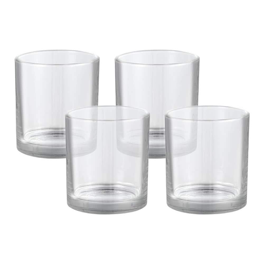 4PK - Votive Candle Holder - Wedding Parties Holiday Home Decor - Clear - 3