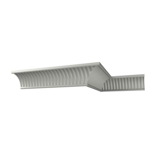 Ekena Millwork Esenia 9.5 in. D x 9.5 in. W x 12 in. L Polyurethane Crown Moulding Sample