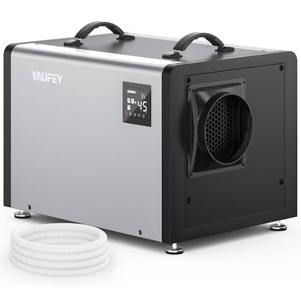 125 pt. 6,500 sq. ft. Commercial Crawl Space Dehumidifier with Pump, Drain Hose for Basement, Garage, Warehouse in Gray
