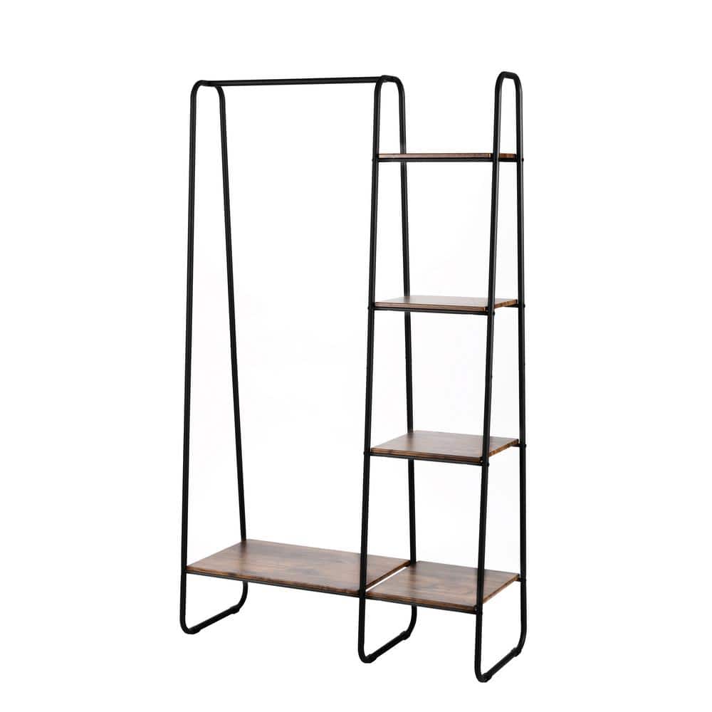 Seville Classics Black Steel Clothes Rack 39.37 in. W x 67.7 in. H ...