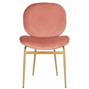 Jordana Pink/Gold Side Chair (Set of 2)
