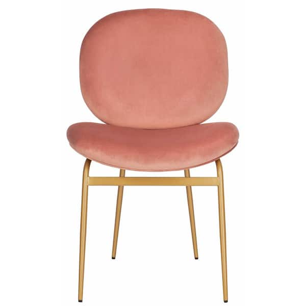 SAFAVIEH Jordana Pink/Gold Side Chair (Set of 2)