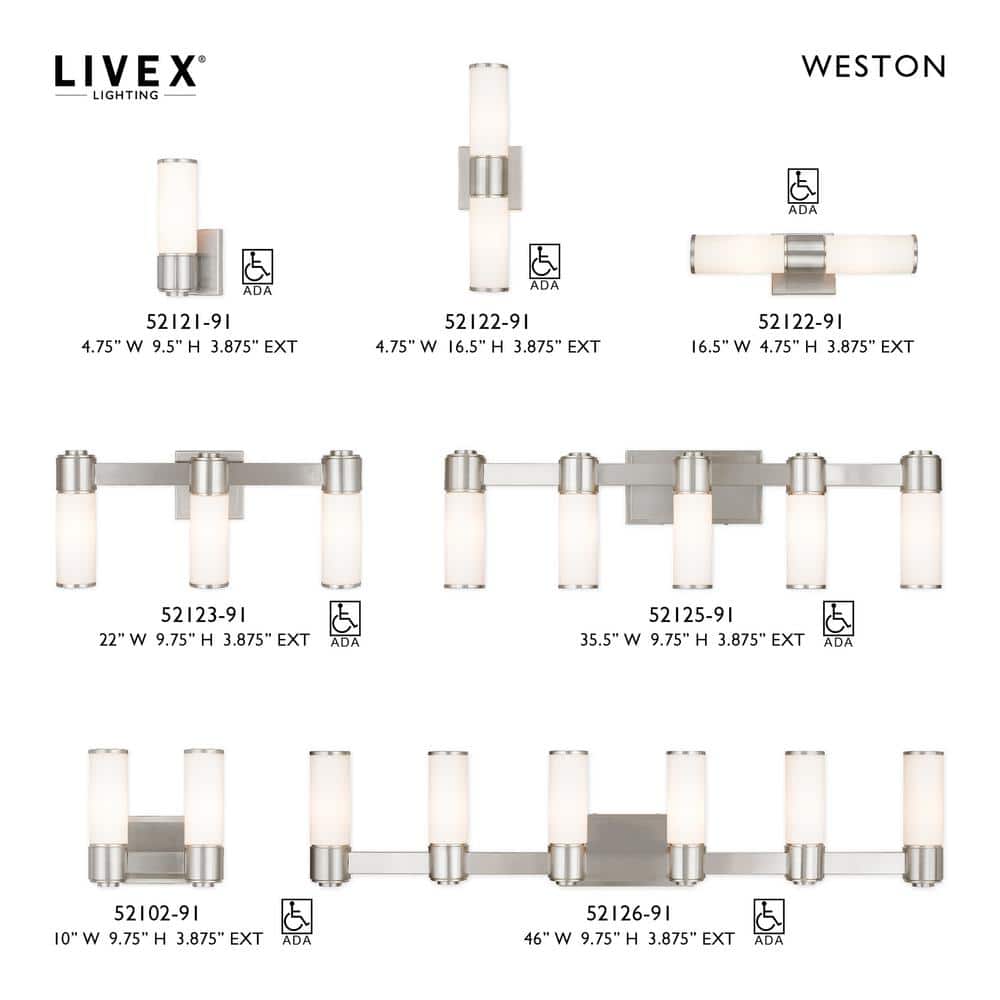 Elegant Brushed Nickel 3-Light Wall Sconce with Satin Opal White Glass