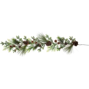 Real Touch️ Jingle Bells and Pinecones Artificial Christmas Garland - 5 ft. x 10 in. - Unlit