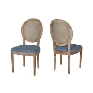 Epworth Natural Brown Wood Upholstered Dining Chair (Set of 2)