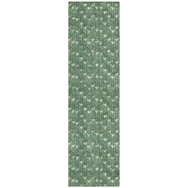 Sage 2 ft. x 8 ft. Geometric Indoor / Outdoor Area Rug