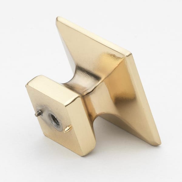 1-1/8 Inch Classic Round Solid Cabinet Knobs, Brass Gold - 5411-BG -  GlideRite Hardware