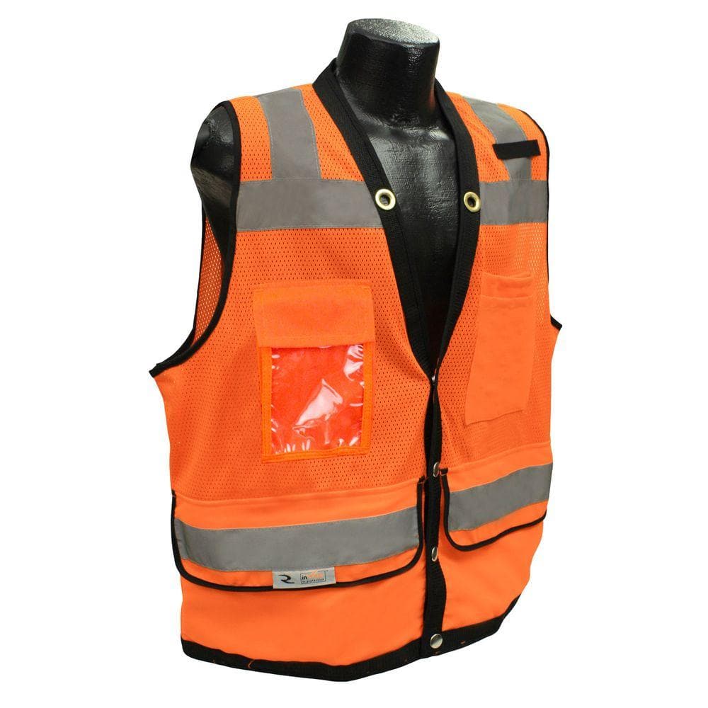 Radians CL 2 Heavy Duty Medium Surveyor Orange Dual Safety Vest