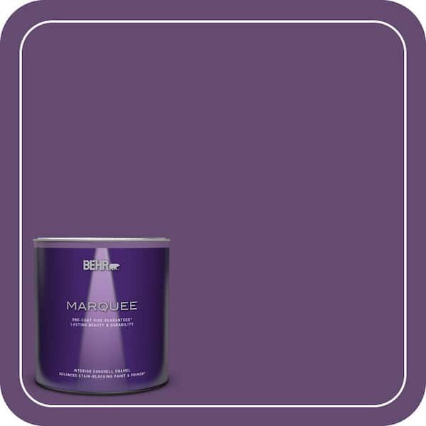 BEHR MARQUEE 1 qt. #S-G-670 Deep Violet Eggshell Enamel Interior Paint & Primer