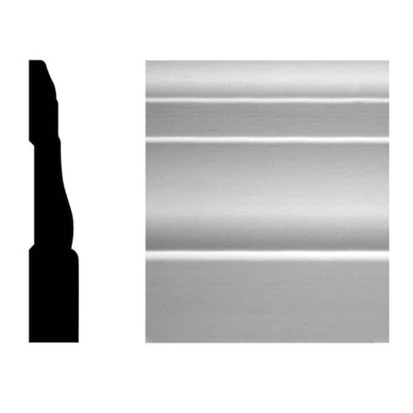 Alexandria Moulding 9/16 in. x 3-1/4 in. Primed Finger Jointed Pine Moulding Pro-Pack Base Moulding (10-Pieces)