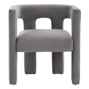 Deandre Slate Gray 18.3 in. Wood Dining Chair