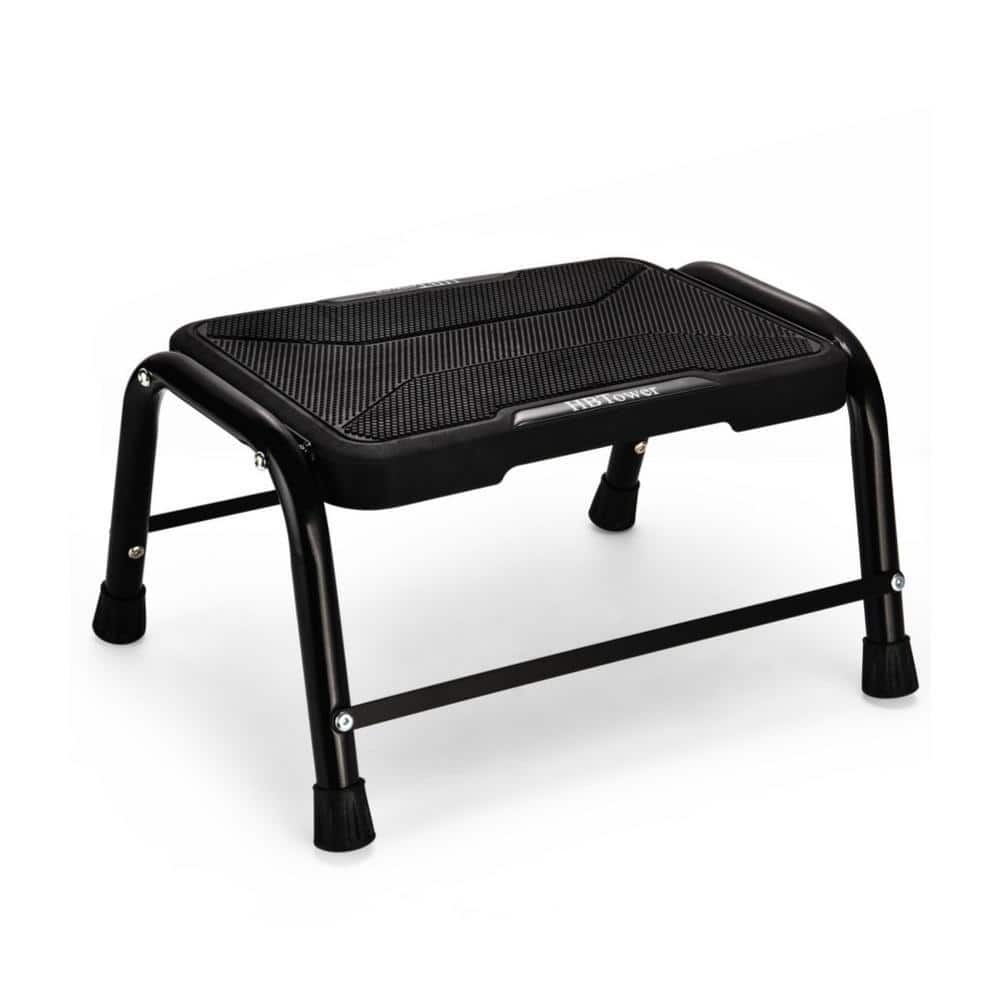 Angel Sar 300 lbs. Black Lightweight Step Stool for Adults Kids with ...