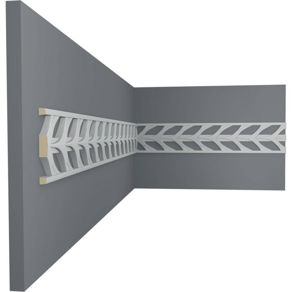 Monique 12" Primed Gray Polyurethane Pierced Panel Moulding