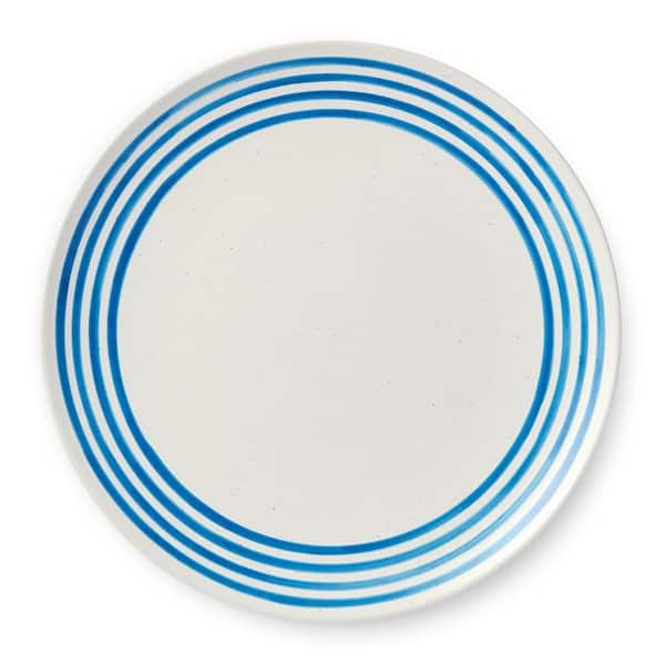 Dinner Plate Set Dockside Blue 4PC 11 Inch - Thumbnail 3